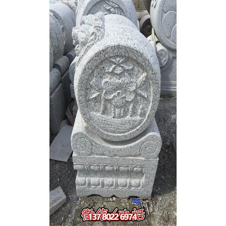 藝術(shù)精美浮雕石雕鼓抱庭院景觀園林雕塑