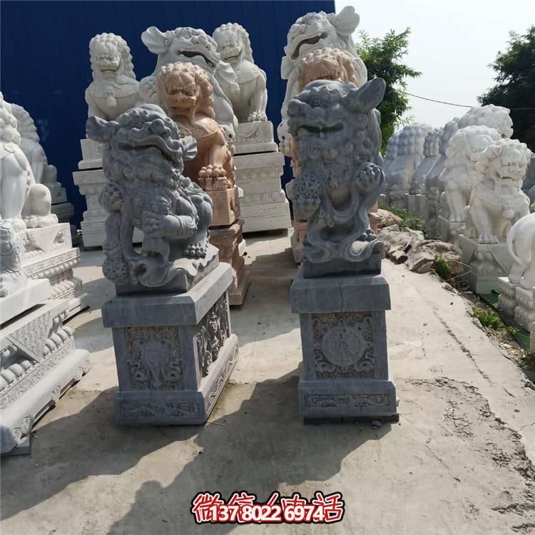 精美獅子大理石石雕，為庭院、公司、門口添彩