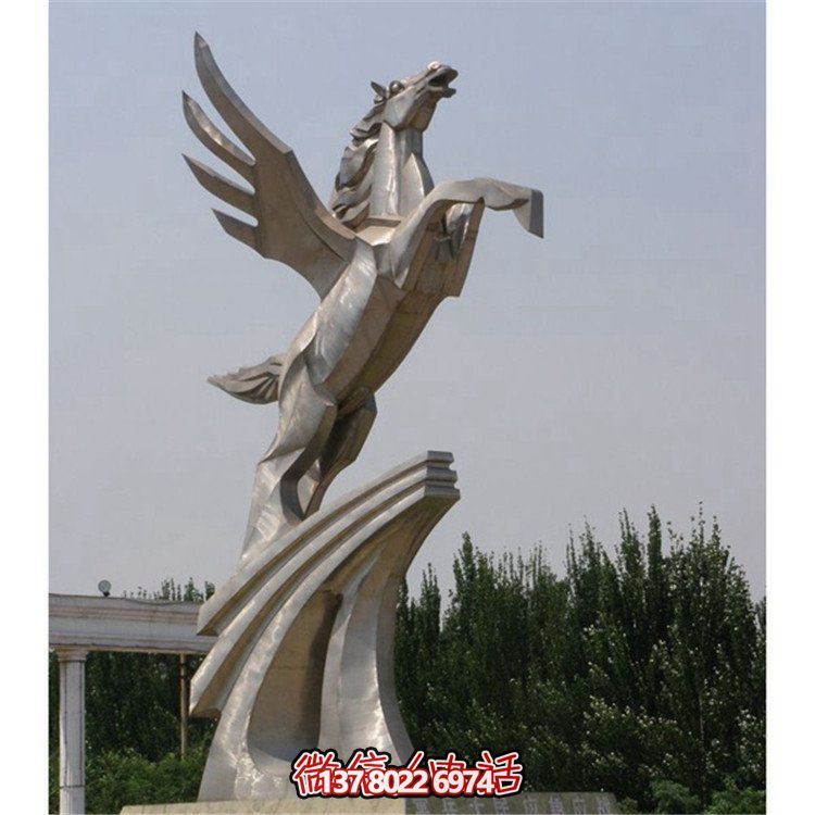 不銹鋼拉絲雕塑，點綴廣場、學(xué)校及園林景觀