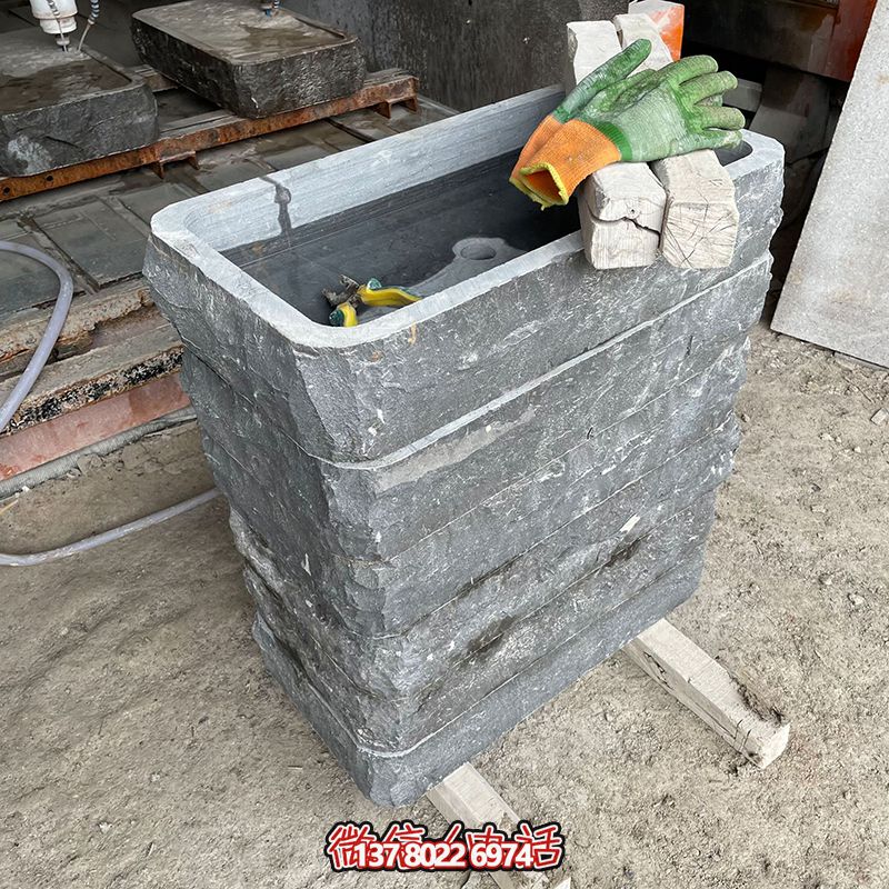 大理石種花養魚石槽雕塑 大理石種花養魚石槽雕塑