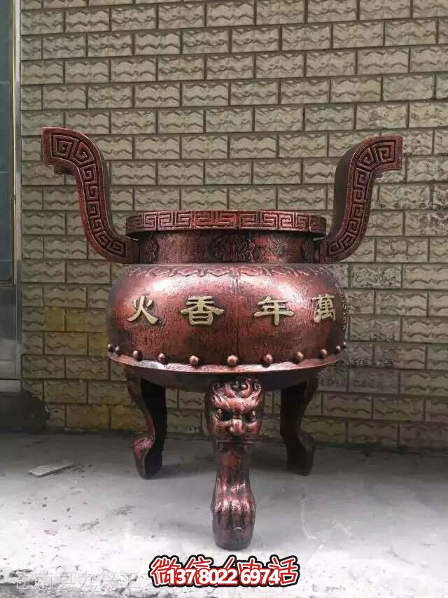 紅銅香爐，來自古老寺院的精美鑄造