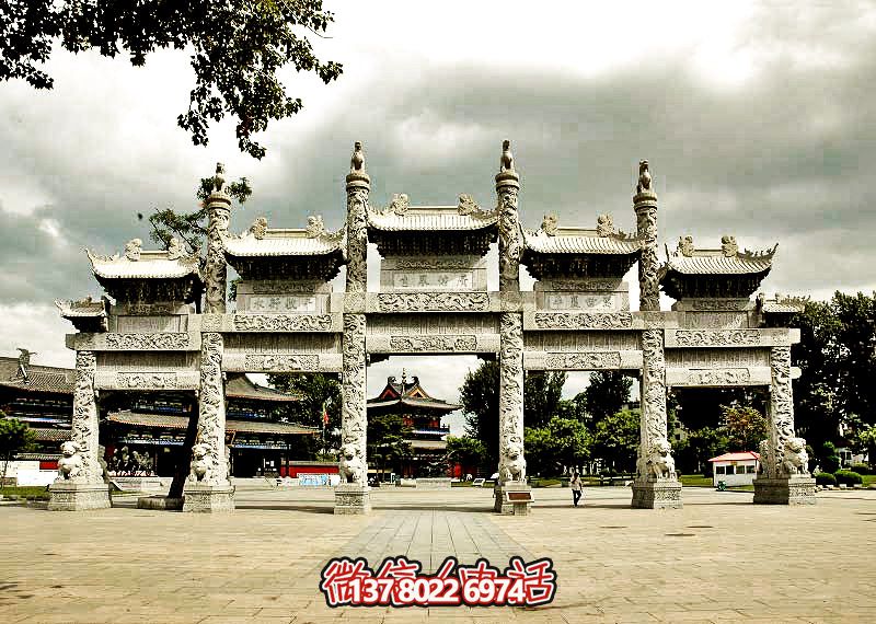 五門浮雕牌坊，美化大型景區(qū)廣場