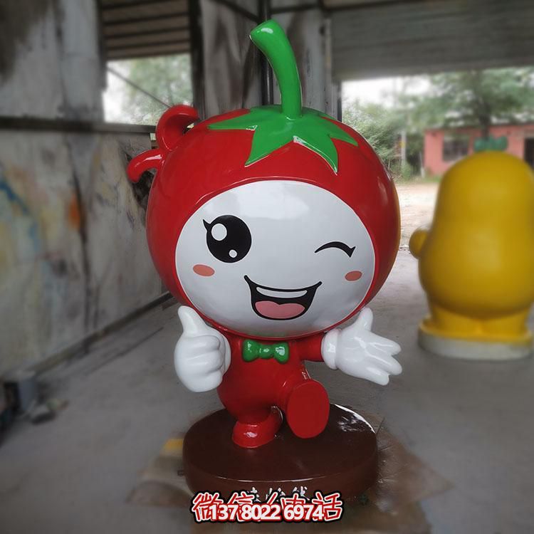 玻璃鋼雕刻卡通公仔擺件，新農(nóng)村落景觀園林裝飾
