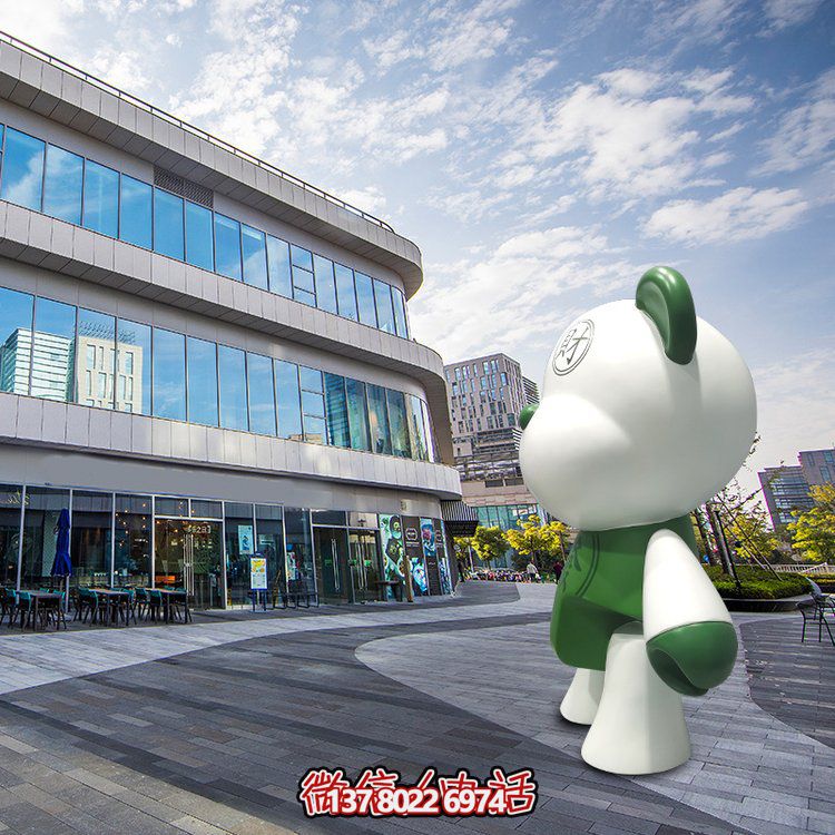 玻璃鋼創(chuàng)意熊雕塑，點(diǎn)亮商場卡通園林景觀