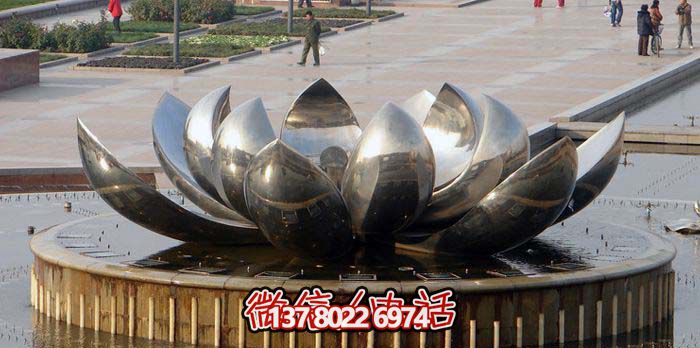 室外不銹鋼噴泉雕塑，讓廣場與公園更加美麗