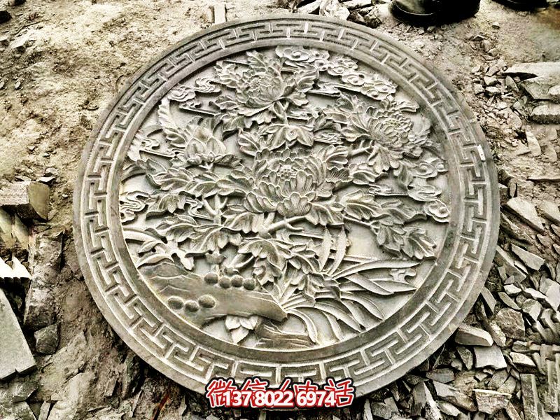 經典無雙-特色青石浮雕牡丹花景觀 經典無雙-特色青石浮雕牡丹花景觀