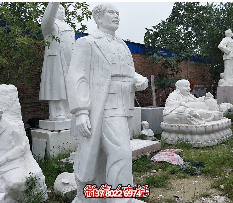 醫(yī)院名人漢白玉石雕白求恩雕塑 醫(yī)院名人漢白玉石雕白求恩雕塑