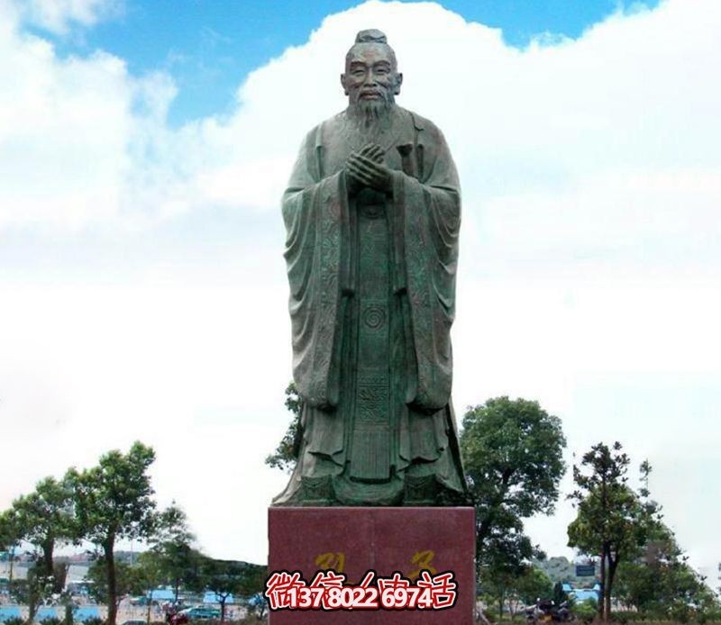 孔子廣場文化名人玻璃鋼仿銅雕塑 孔子廣場文化名人玻璃鋼仿銅雕塑