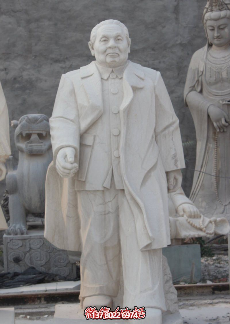 漢白玉石雕公園戶外鄧小平雕塑 漢白玉石雕公園戶外鄧小平雕塑