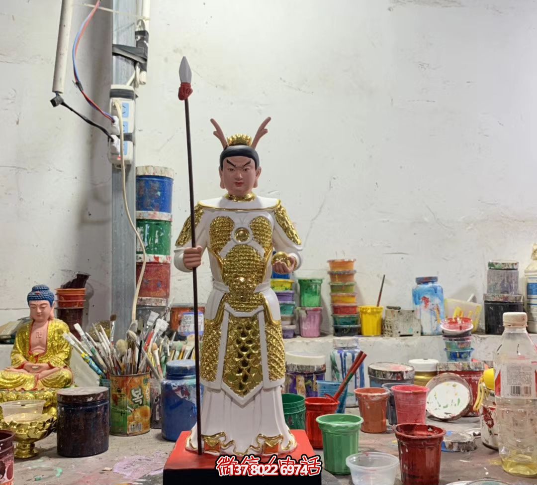 玻璃鋼彩繪戶外擺件龍王三太子雕塑 玻璃鋼彩繪戶外擺件龍王三太子雕塑