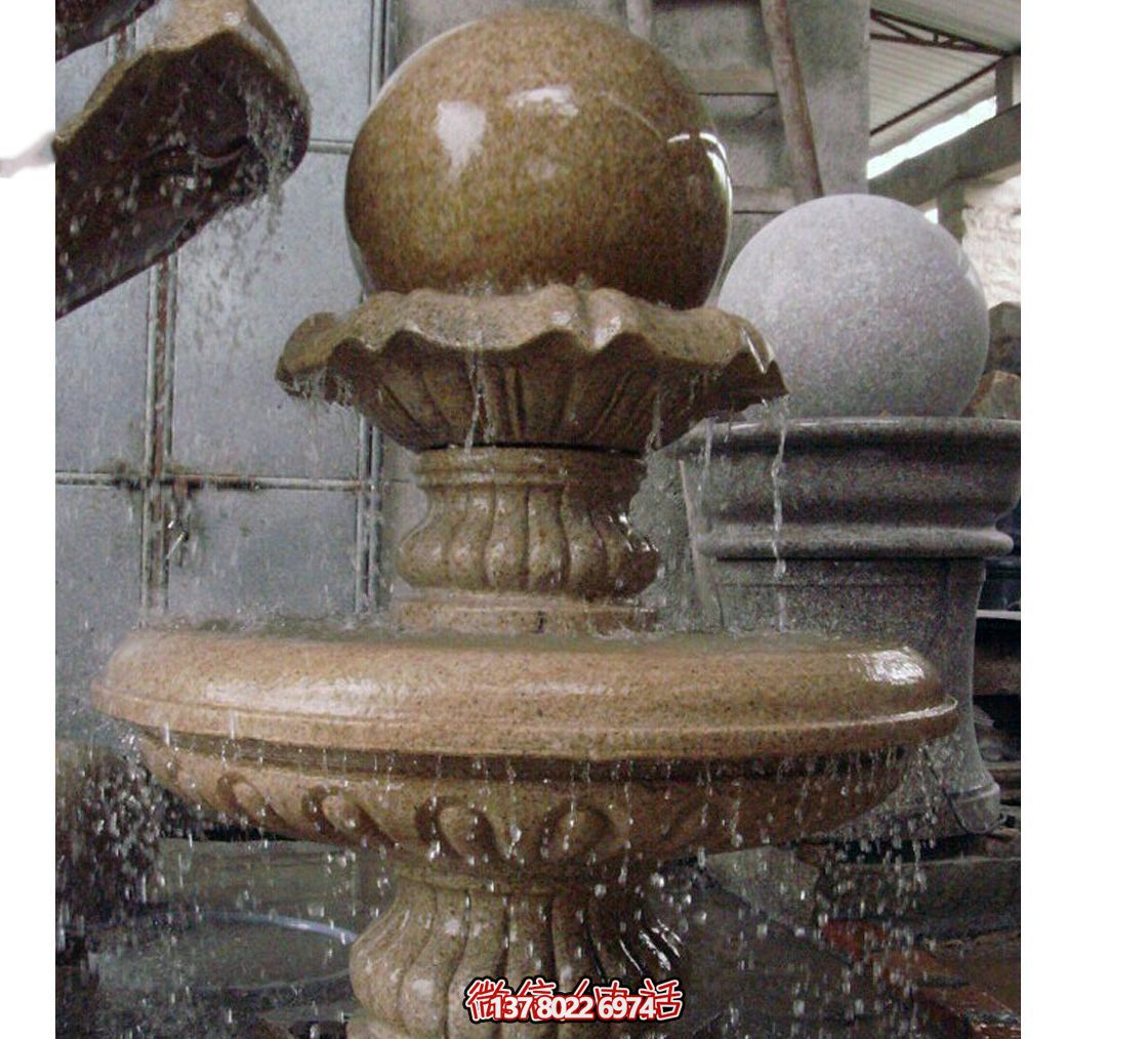 別墅景觀大理石風水球噴泉雕塑 別墅景觀大理石風水球噴泉雕塑