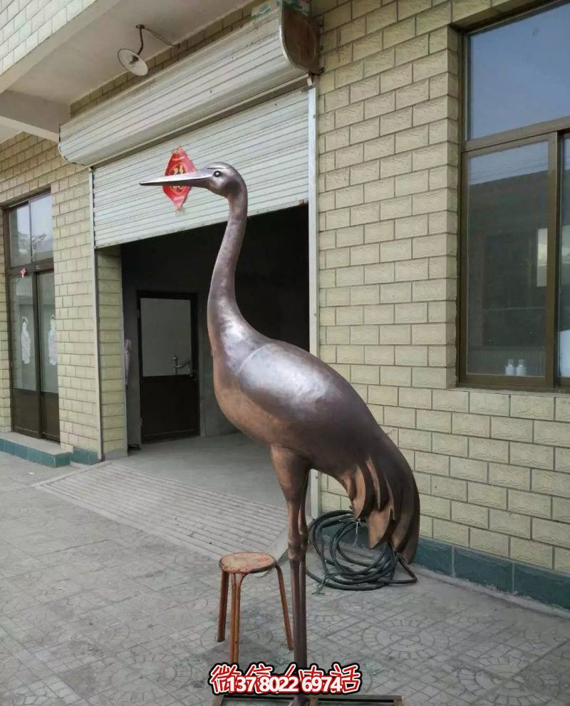 不銹鋼銅雕拋光創意仙鶴雕塑 不銹鋼銅雕拋光創意仙鶴雕塑