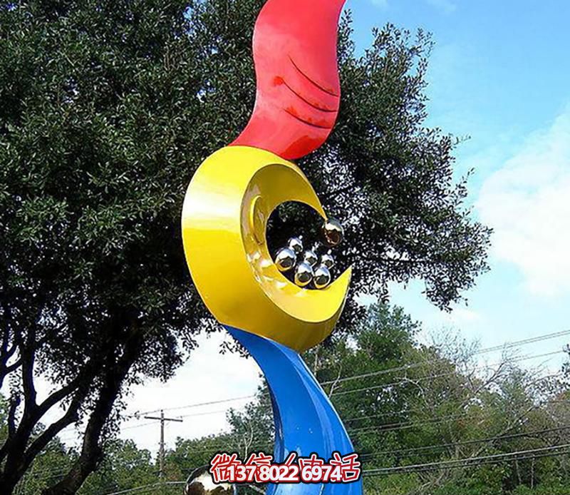 多色創意不銹鋼噴漆海浪浪花雕塑 多色創意不銹鋼噴漆海浪浪花雕塑