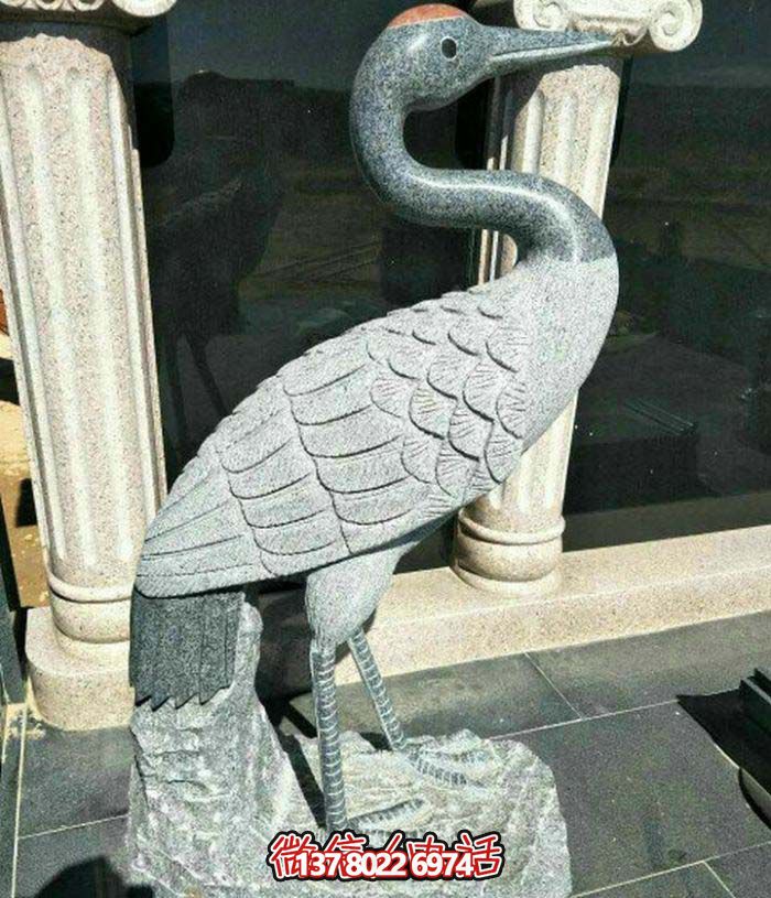 庭院大理石石雕浮雕仙鶴雕塑 庭院大理石石雕浮雕仙鶴雕塑