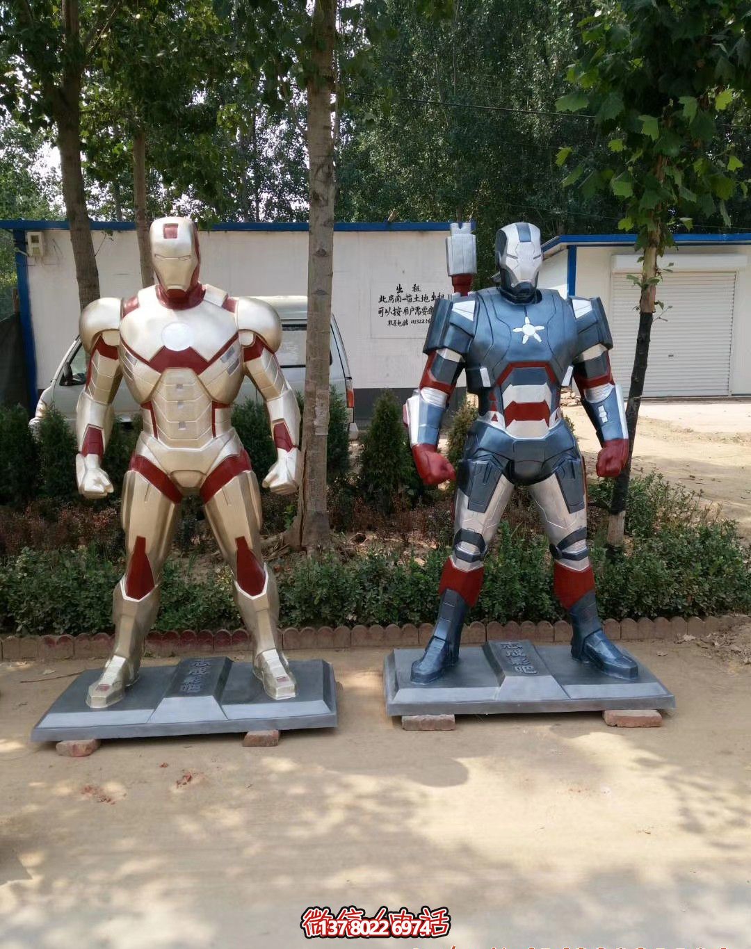 不銹鋼景區(qū)戶外彩繪機器人雕塑 不銹鋼景區(qū)戶外彩繪機器人雕塑