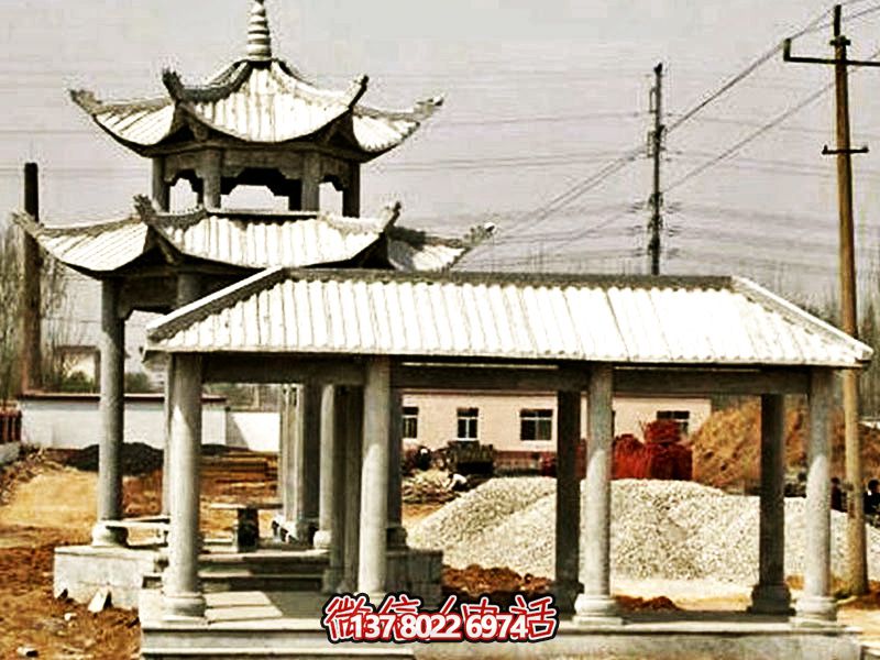 景區簡易長廊仿古建涼亭休閑座椅雕塑 景區簡易長廊仿古建涼亭休閑座椅雕塑