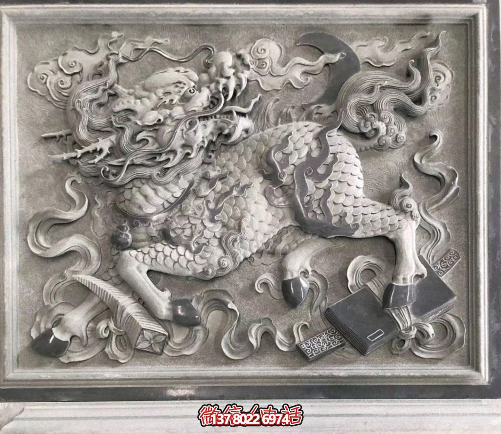 青石麒麟獻(xiàn)瑞：祥瑞滿庭，福佑千秋