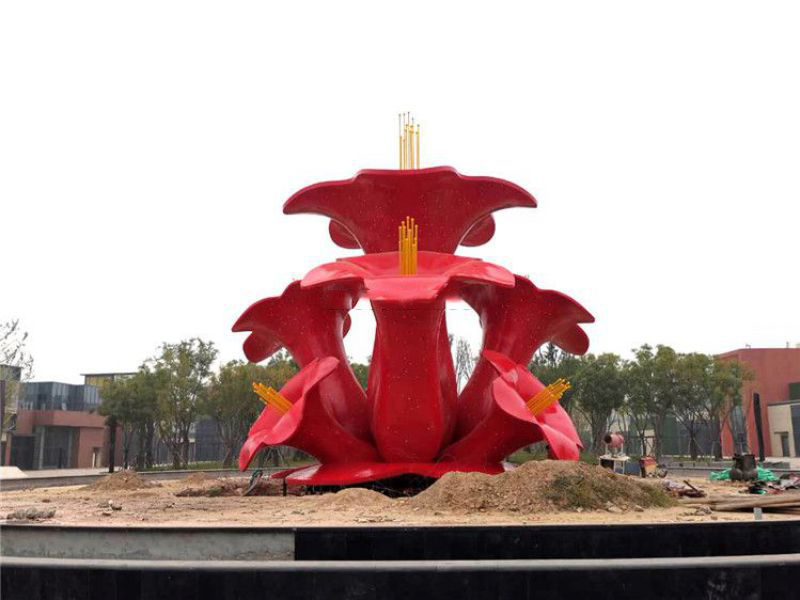 不銹鋼噴漆雕塑 不銹鋼噴漆雕塑