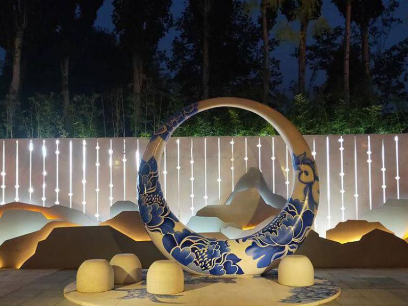 廊坊藝術大道青花瓷雕塑 廊坊藝術大道青花瓷雕塑