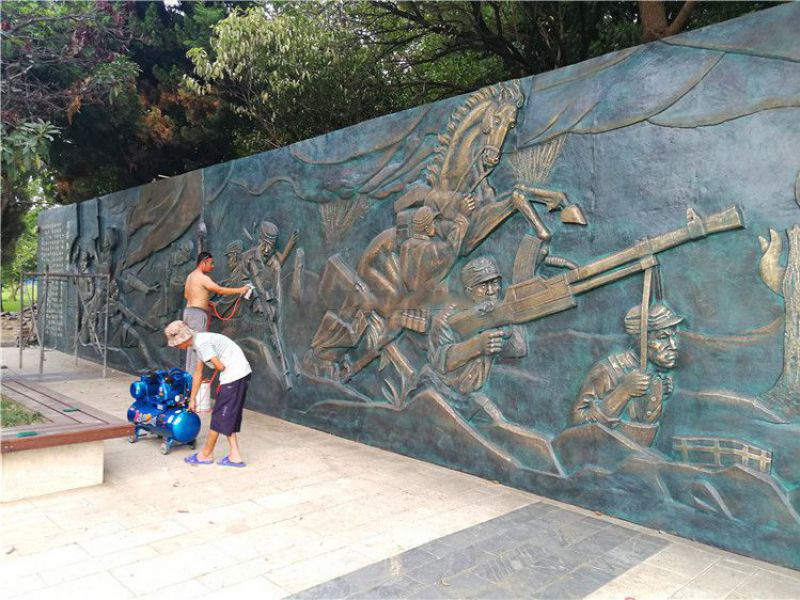 抗戰人物銅浮雕墻壁畫 抗戰人物銅浮雕墻壁畫